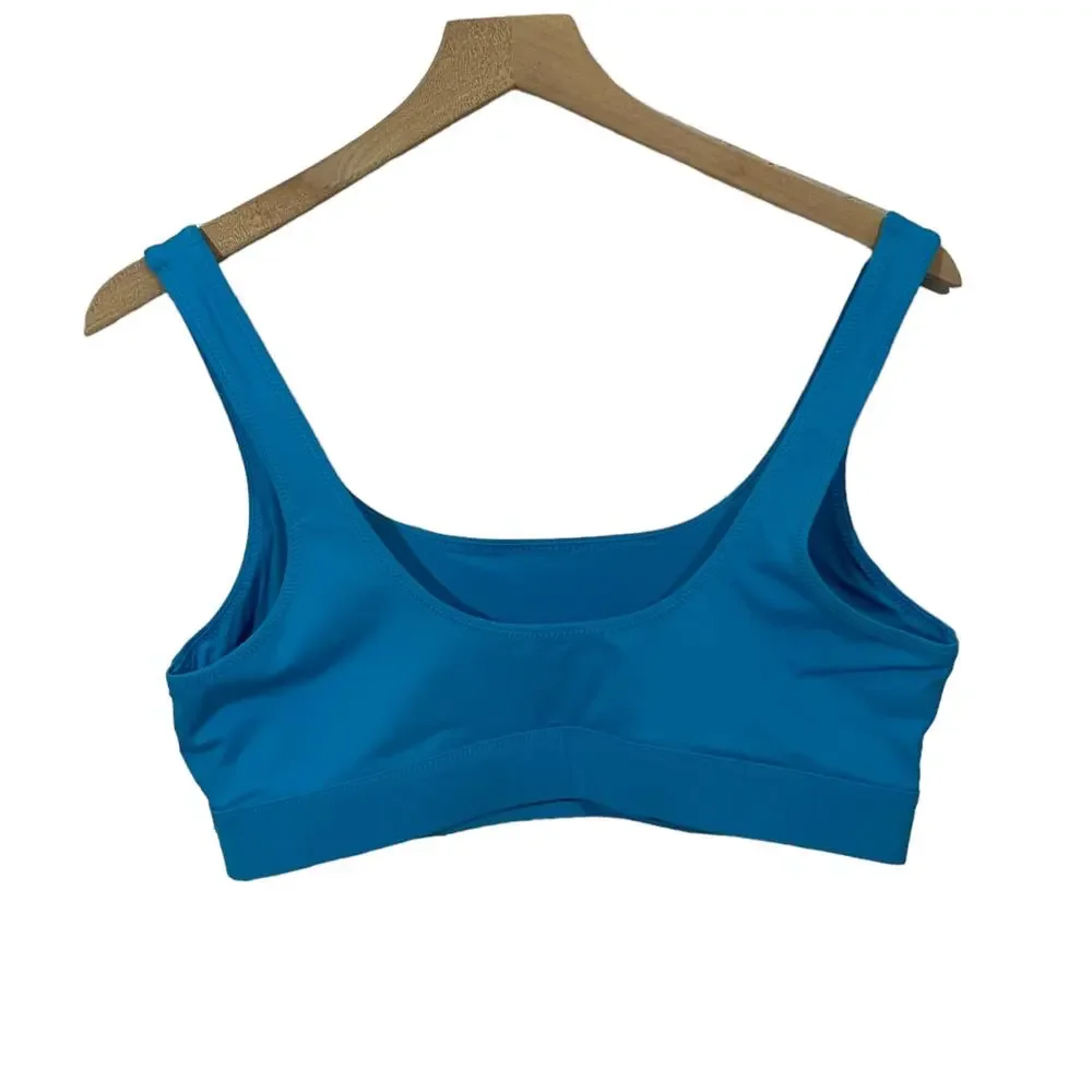 NWT SKIMS Tank Bikini Top - Turquoise - Large